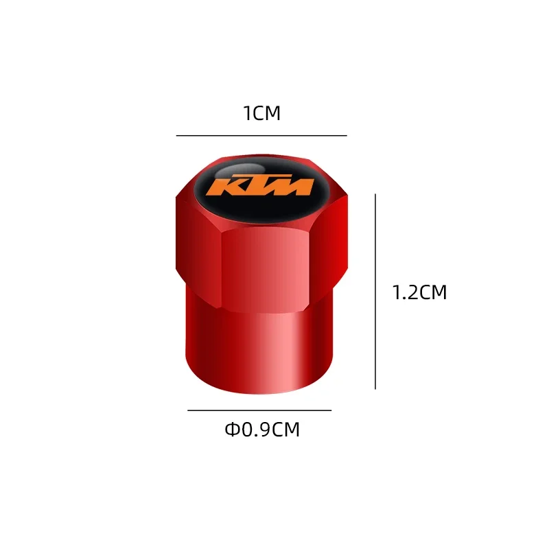 أغطية صمامات إطارات الدراجات النارية مع سلسلة مفاتيح لـ KTM Duke ADV SW RC 125 200 390 690 790 990 Super Adventure
