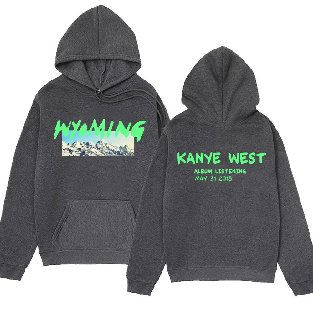 Rapper Kanye West Hip Hop Hoodie Men's Women's Fashion Hoodies Oversized Pullover Male Black Streetwear Vintage Sweatshirts