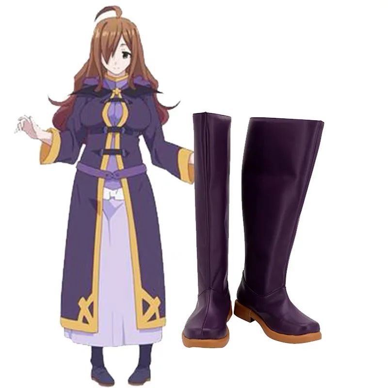 

Аниме KonoSuba Божье благословение в этом чудесном мире Wiz, обувь для косплея, ботинки, униформа, наряд на Хэллоуин, индивидуальный заказ