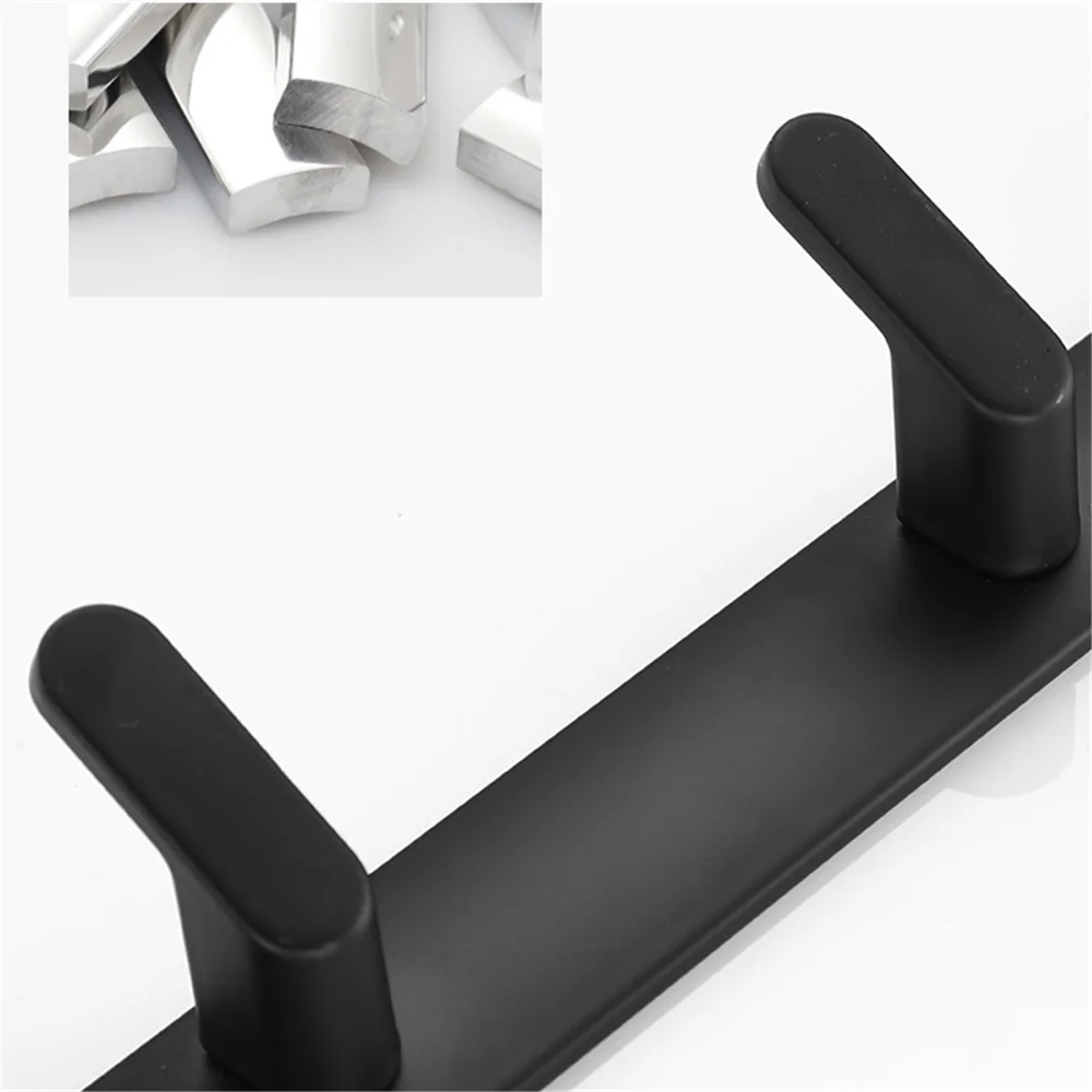 Aluminum Alloy Wall Coat Rack Key Holder Rack Towel Hooks Clothes Rack Hanging Hooks Bedroom Home Decor Bathroom Accessories