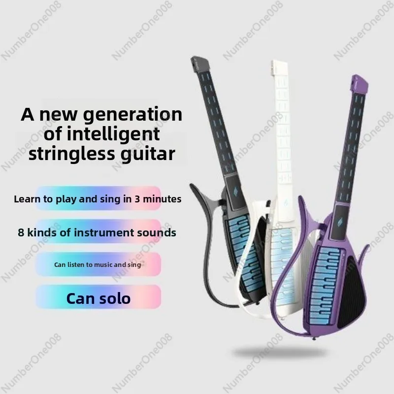 Cyber électronique sans cordes automatique guitare Piano accompagnement Intelligent choix de clavier
