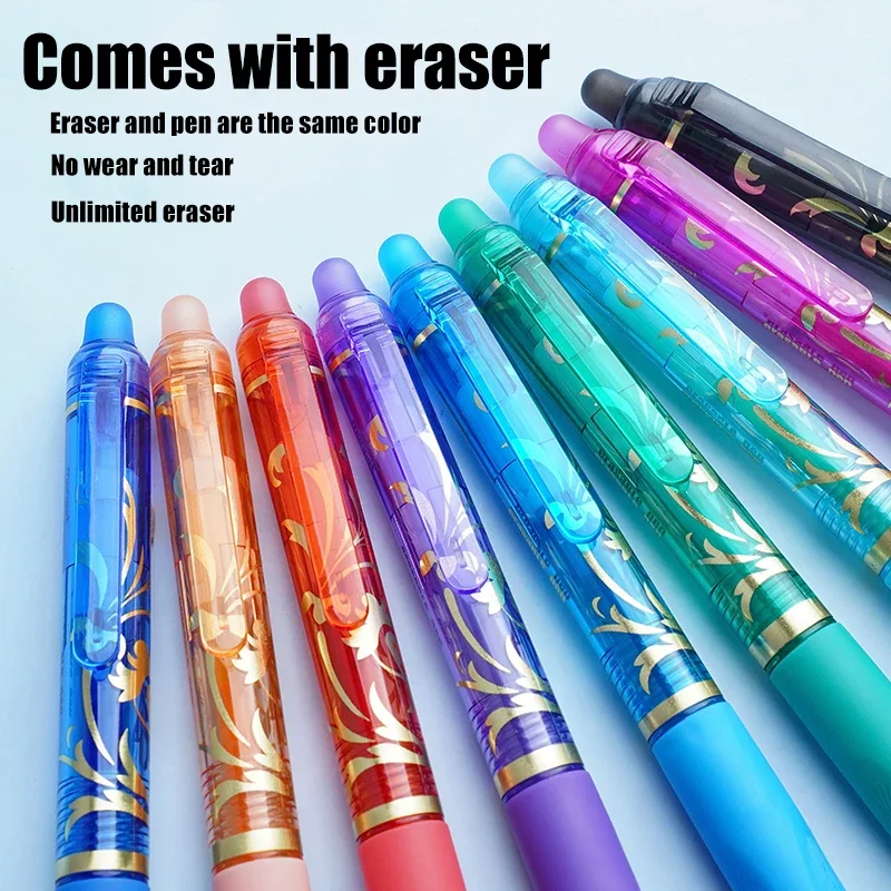 Creative Fruit Flavor Erasable Gel Pens 0.5mm St Tip 8 Colors Art Painting Writing School Office Washable Stationery Supplies