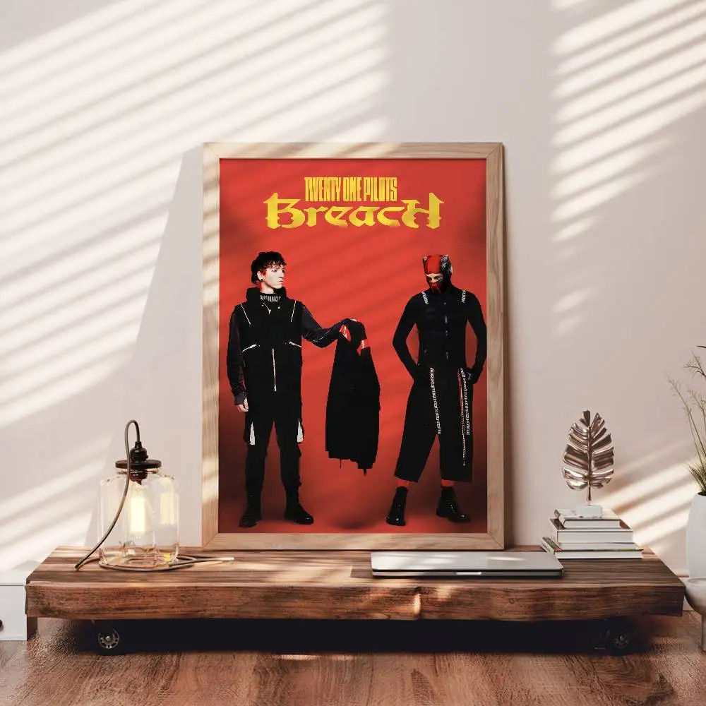 T-Twenty one P-Pilots Breach ملصق فني ذاتي اللصق مقاوم للماء ورق ملصق مقهى غرفة البار #3