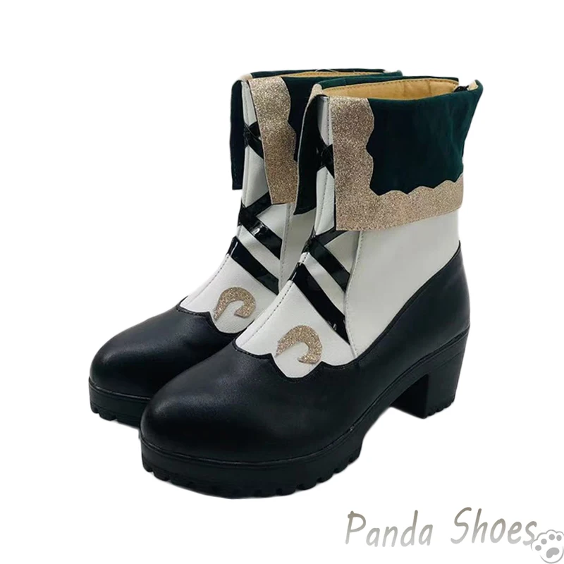 Genshinimpact Barbara Cosplay Schoenen Anime Game Cos Witte Zwarte Laarzen Barbara Cosplay Kostuum Prop Schoenen Voor Con Halloween Party