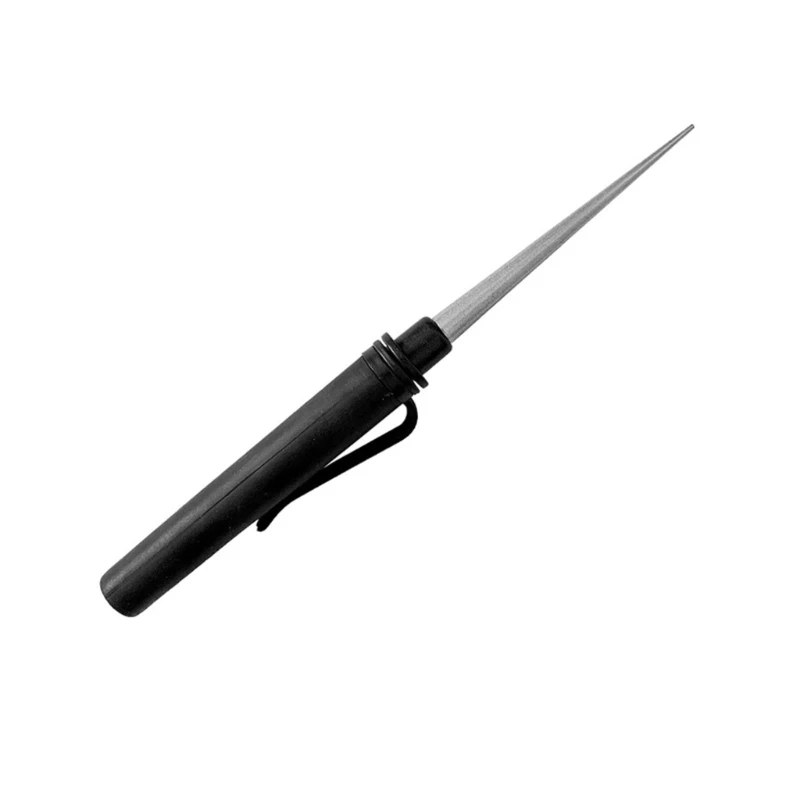 Y1UD Portable Diamond Pen Stick Scissors Cutter Fish Hook Sharpener Outdoor Kitchen Sharpener Stone for Hunting Fishing