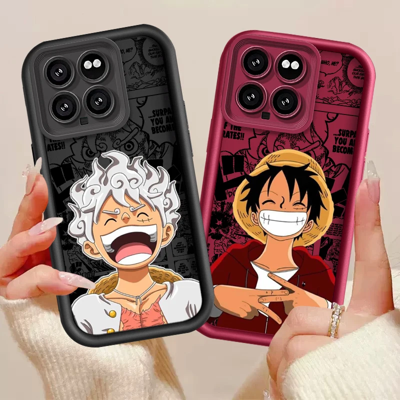 O-One P-Pieces Luffys Anime Soft Eye Ladder For Xiaomi 14 12T 11 Lite Poco M3 X5 X4 X3 GT F5 F4 F3 F2 Pro Phone Case