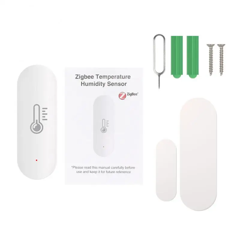 Tuya Wifi/ZigBee Smart Temperature And Humidity Sensor Battery Powered ZigBee Smart Home Security Work With Alexa Google Home