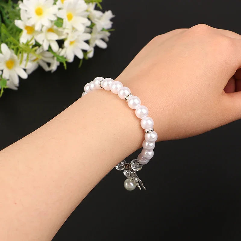 New Exquisite Angel Cross Bracelet Women\'S Shower Gift Bracelet Religious Jewelry Girls Boys Holy Communion Baptismal Anniversar