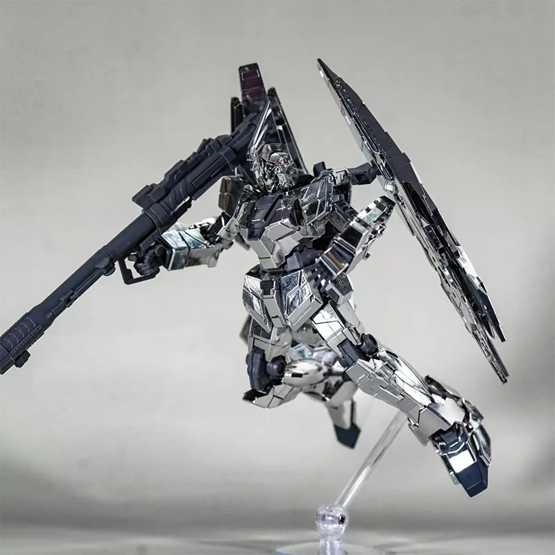 Xingdong RX-0-3 Unicorn 03 “Phenex” Electroplating Silver Color Matching High-quality Assembly Model Kit Action Figure Model Toy