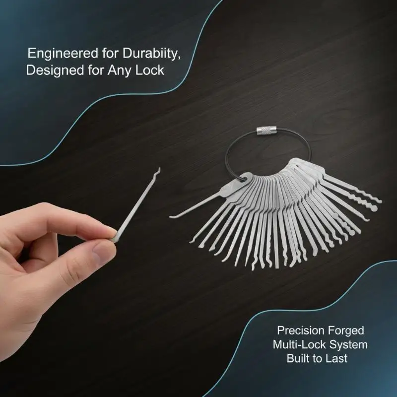 21-in-1 Foldable Stainless Steel Repair Tool Set Rustproof with Hook Durable Multifunction for Home Repair Outdoor Camping Surv