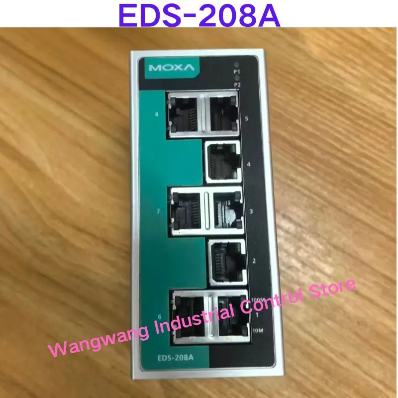 Second-hand test OK , EDS-208A V2.1.0 8-port unmanaged industrial Ethernet switch,