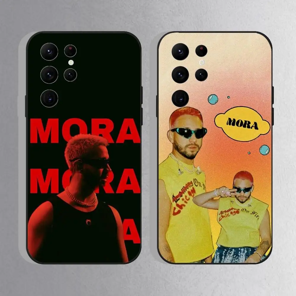 

Singer Mora ESTRELLA Phone Case For Samsung S25,S24 Ultra,S20,S30 plus,S22 Plus,S23,Ultra 5G Silicone Black Shell
