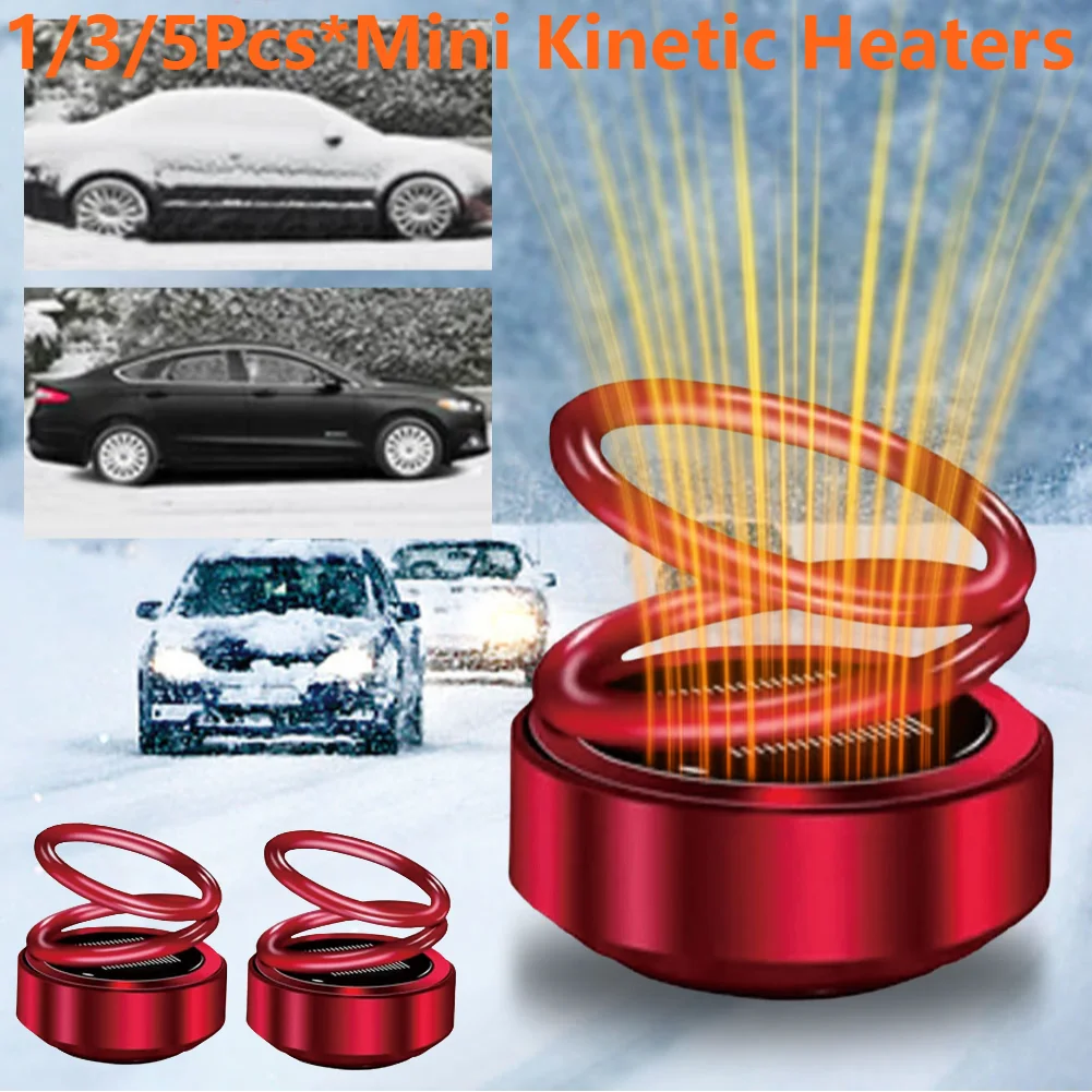 Вращающийся автоматический диффузор аромата с двойным кольцом, портативный кинетический молекулярный обогреватель для автомобиля, гостиной, ванной комнаты, мини-кинетический обогреватель