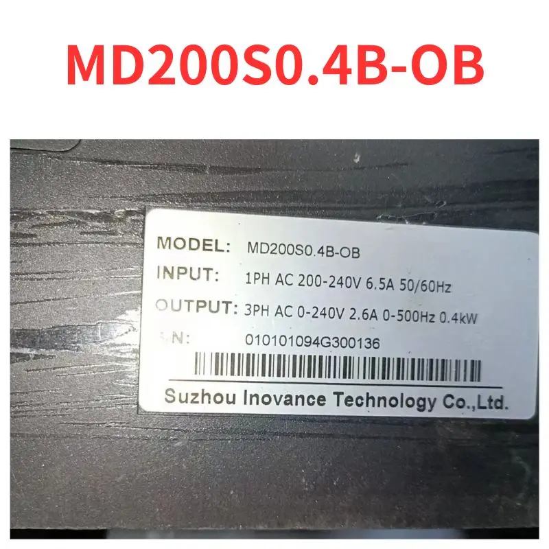 اختبار العاكس MD200S0.4B-OB مستعمل موافق الشحن السريع