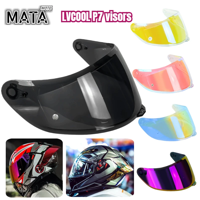 

For LVCOOL P7 Helmet Visor Original Lens Bubble Ordinary Replacement Visors Replacement Accessories