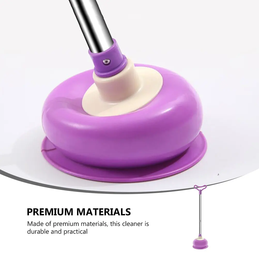 

Toilet Unclog Plunger PVC Stainless Steel Rubber Clogging Solver Sewer Pipe Cleaner Bathroom Supply Home Office Hotel Practical