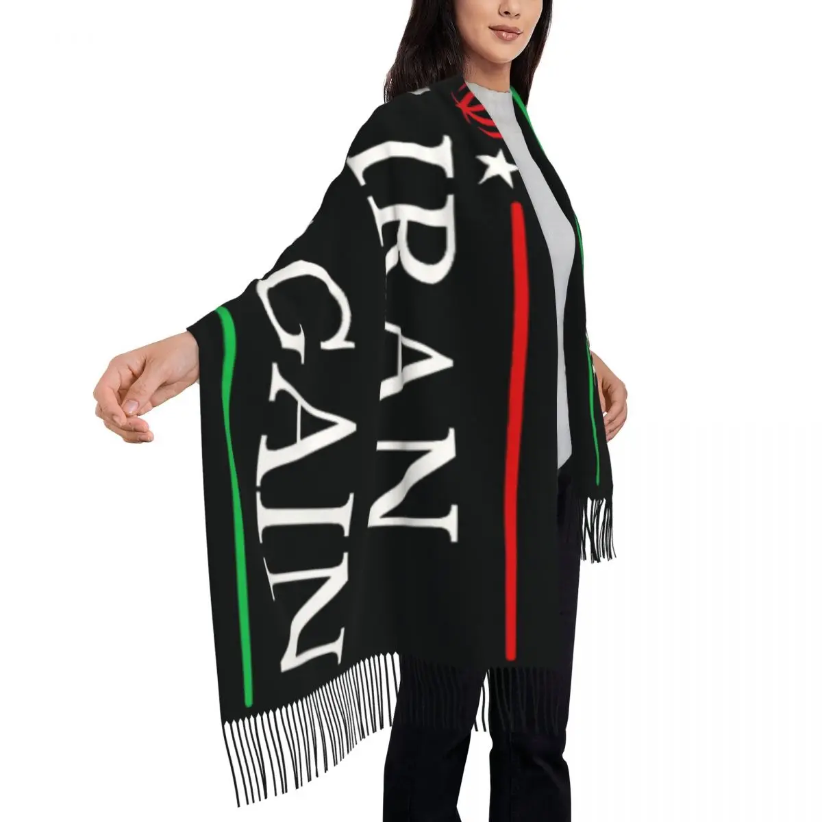 

Зимний уличный шарф «Make Iran Great Again», иранские шали MIGA, новые дизайнерские винтажные женские головные платки-банданы