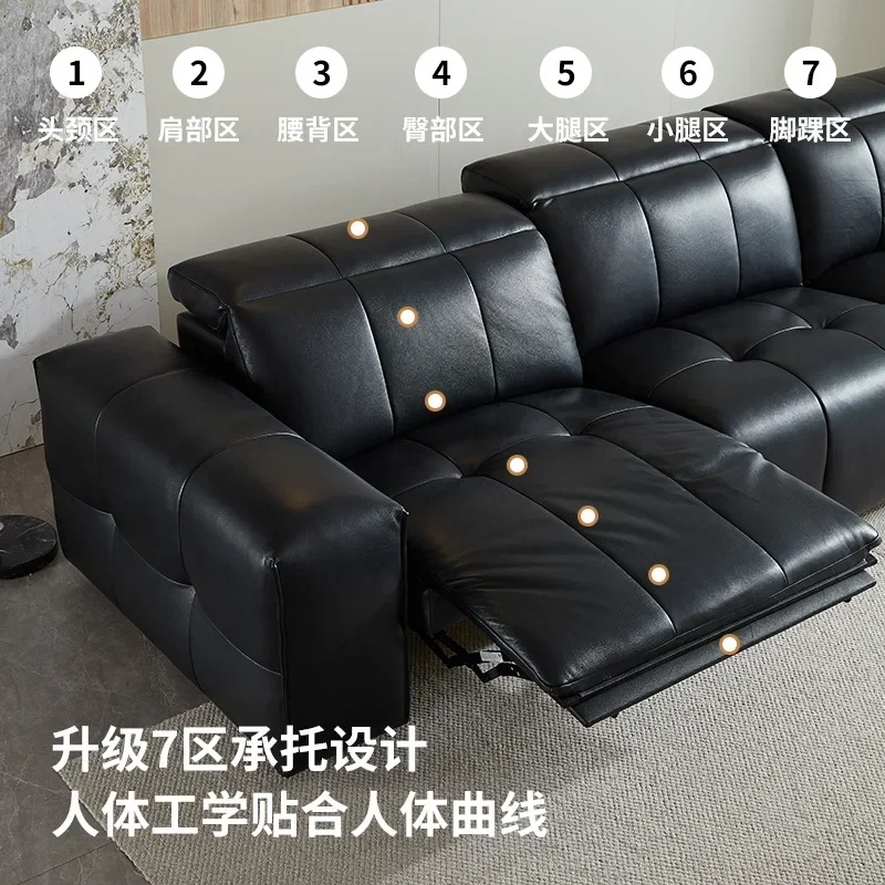 Electric sofa retractable living room, black function