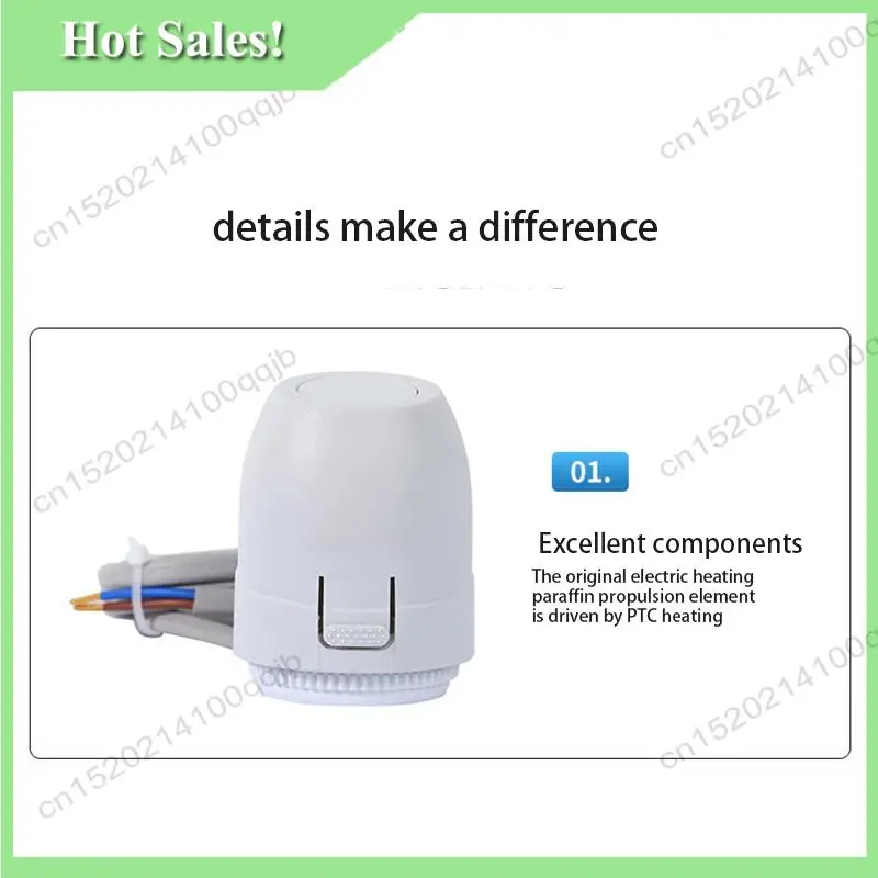 -FDDT Floor Heating Valve NC AC 230V Electric Thermal Actuator Manifold For Underfloor Heating Thermostat