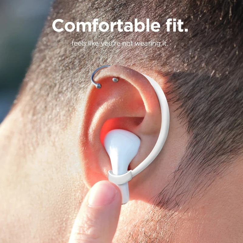 Silicone Ear Hooks For Apple AirPods Pro 2 Accessories Anti-fall Bluetooth Earphone Holder For Airpods 1 2 3 Pro Sports Earhooks