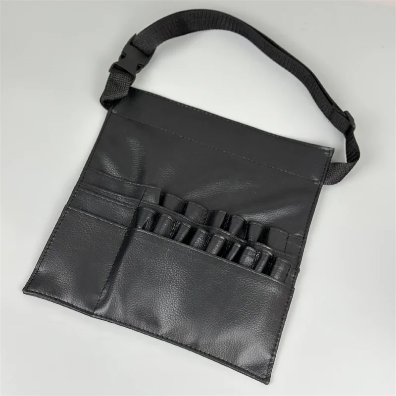 Large Capacity Black PU Makeup Brush Bag Professinal Salon Barber Scissors Bag Portable Storage Bags Tool ﻿