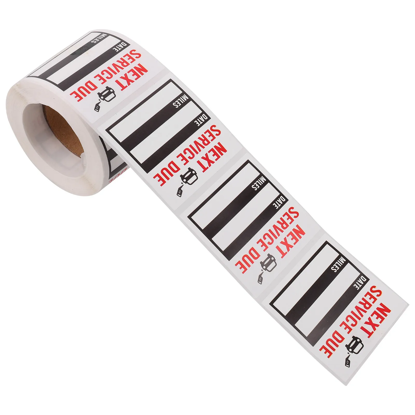 1 Roll Oil Change Sticker Car Service Reminder Label Adhesive Removable Maintenance Decal for Next Service Due Date Tracking