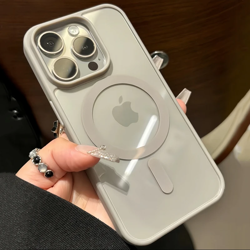 Luxury Shockproof For Magsafe Magnetic Wireless Charge Case For iPhone 15 14 13 Mini 12 11 Pro Max X XS XR 7 8 Plus Clear Cover