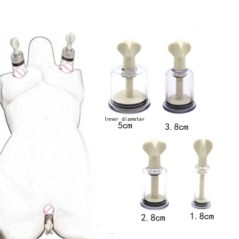 Nipple Clamps Sucker Enlarger Clit Pussy Pump Clitoris Clip Vacuum Stimulate Breast Bondage Enlarger Adults Sex Toys For Women