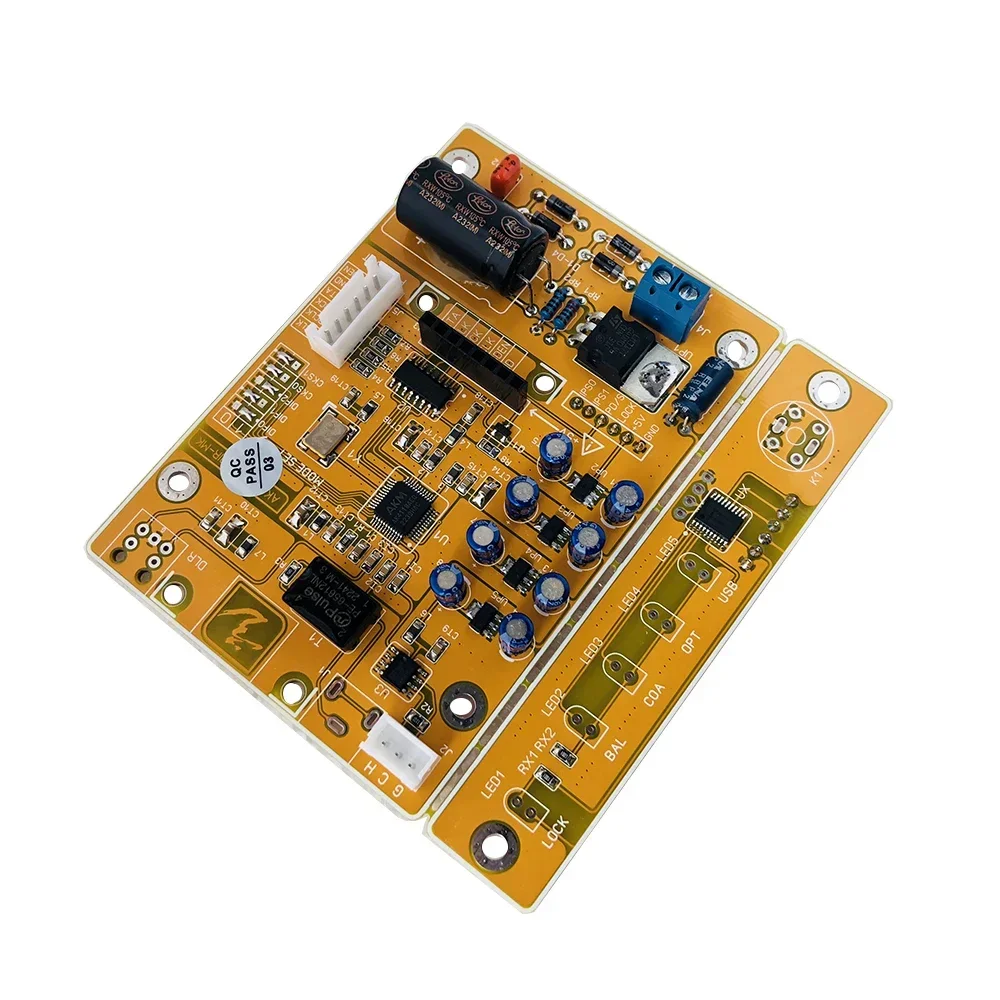 

Nvarcher AK4118 Coaxial Fiber AES reception supports USB Bluetooth card 192K/24bit DIR digital receiver board