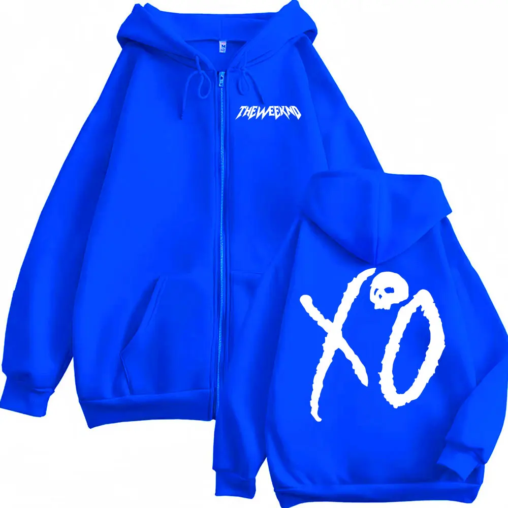 The Weeknd XO After Hours Til Dawn Jacke Sweatshirts Herrenbekleidung Übergroße Kapuzenpullover mit Reißverschluss Fleece Langarm-Pullover mit Reißverschluss – Detail 5