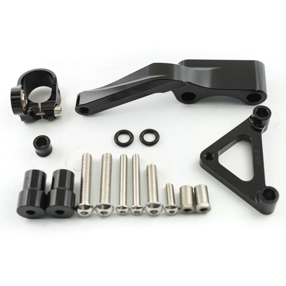 For Ducati Monster 696 CNC Aluminum Steering Stabilizer Bracket Mounting Kit Accessories