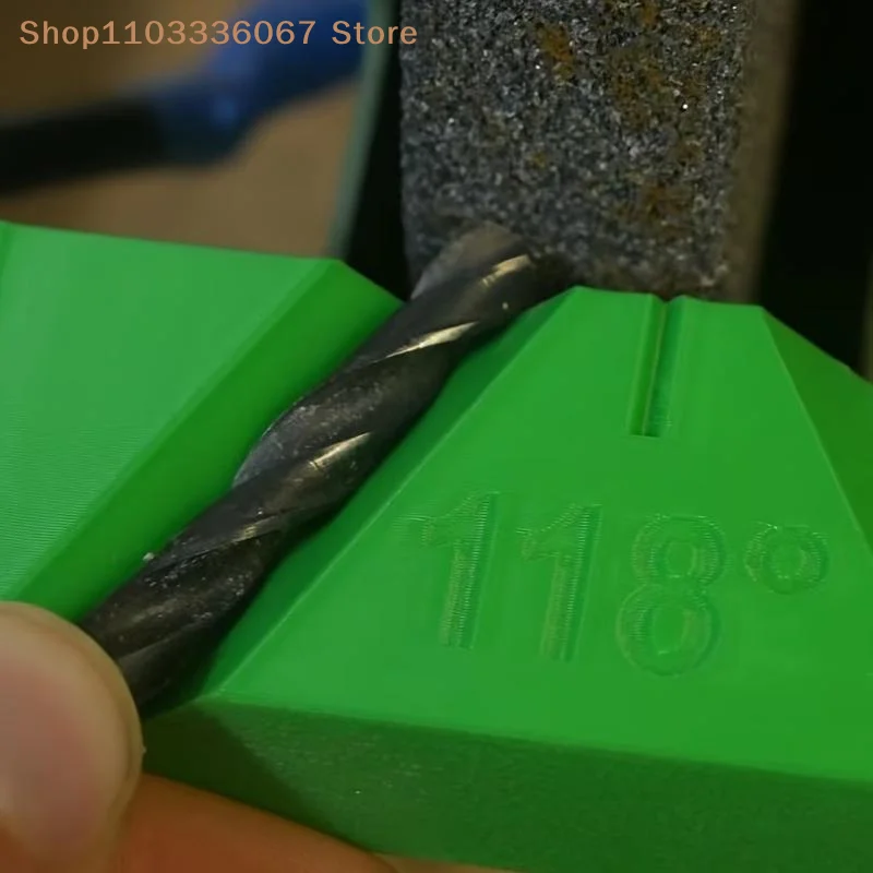 【HLS】Drill Bit Sharpener Jig 1/3Pcs Precision Grinding Fixture for Bench Grinder Suitable for Home Repair Small Workshops