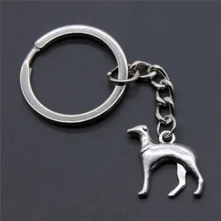 greyhound keychain Italian Greyhound Galgo & Whippet Keychain Dog Key Ring Keyring Bag Charm Women Pet Jewellery Holiday Gifts