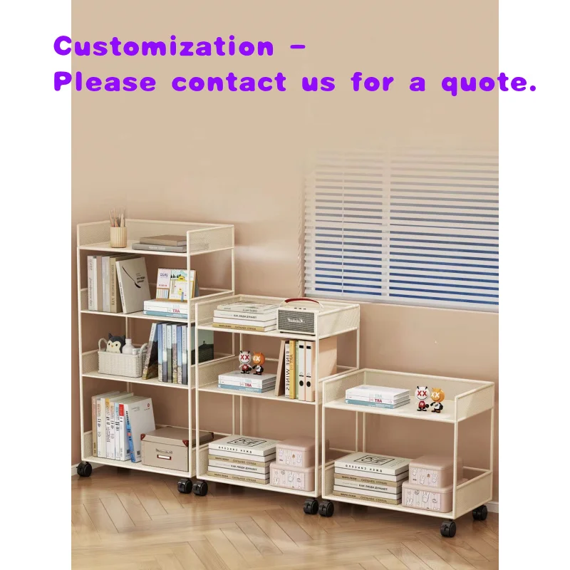 

Современная складная водонепроницаемая полка-стеллаж из нержавеющей стали на колесиках, регулируемая, многофункциональная, для гостиной и школы