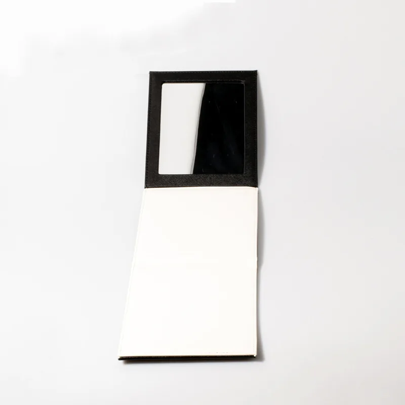 Thermal Sublimation PU Leather Large Blank Makeup Mirror Thermal Transfer Blank Leather Mirror Can Be Upright Beauty Mirror