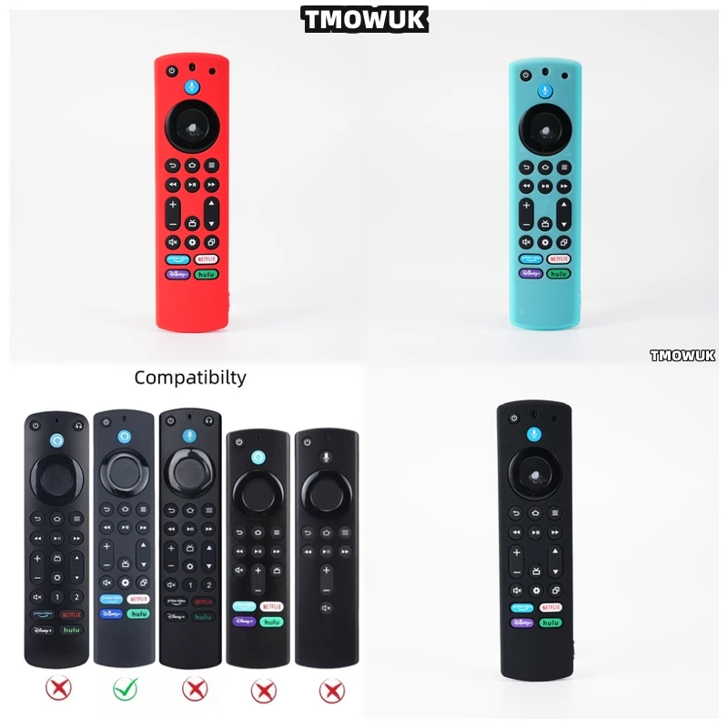 

For Fire TV Stick 2023 4K Max 2nd TV Remote Control Silicone Protective Cover Case Shockproof Anti-drop Anti-scratch