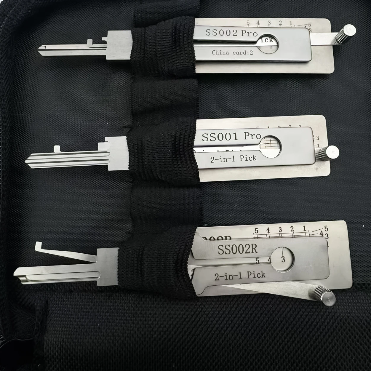 5PCS LISHI 2in1 Door Lock Decoder Tool SS001 SS002 SS003 SS003R SS002R Locksmiths tool Reading