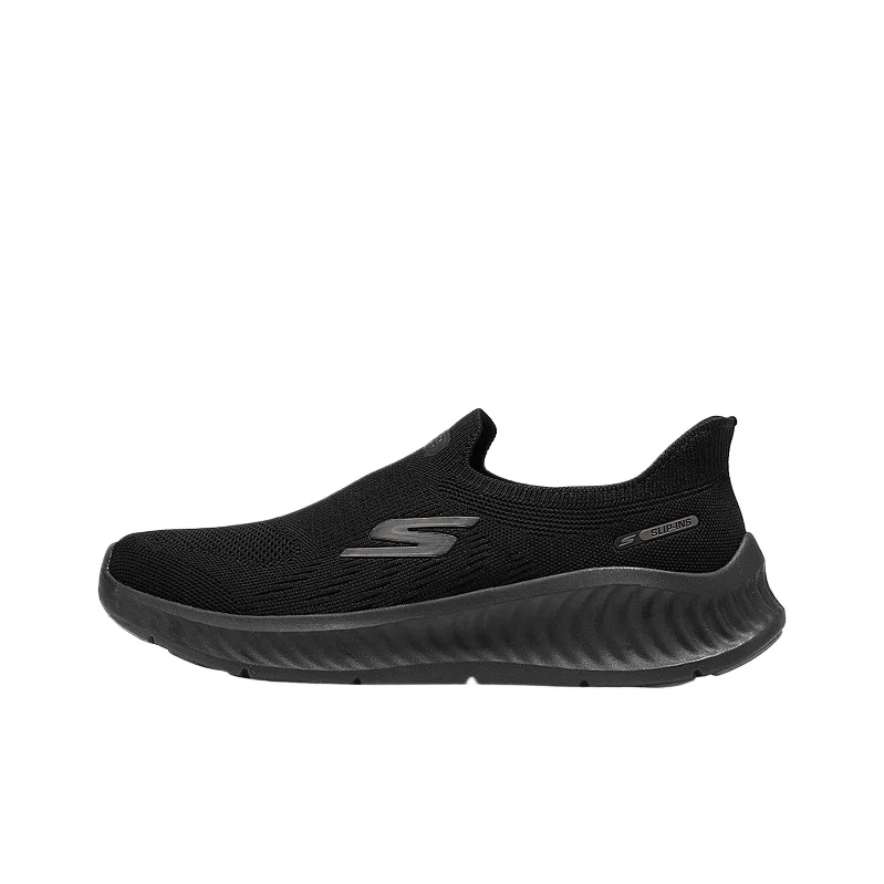Skechers GO WALK NOW Walking Shoes Men's Low Top All Black 216877-BBK
