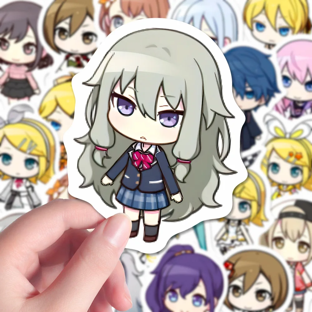 10/105pcs Cute Cartoon Anime High Beauty Stickers Decoration Phone Skateboarding Bicycle Refrigerator Luggage Guitar Computer