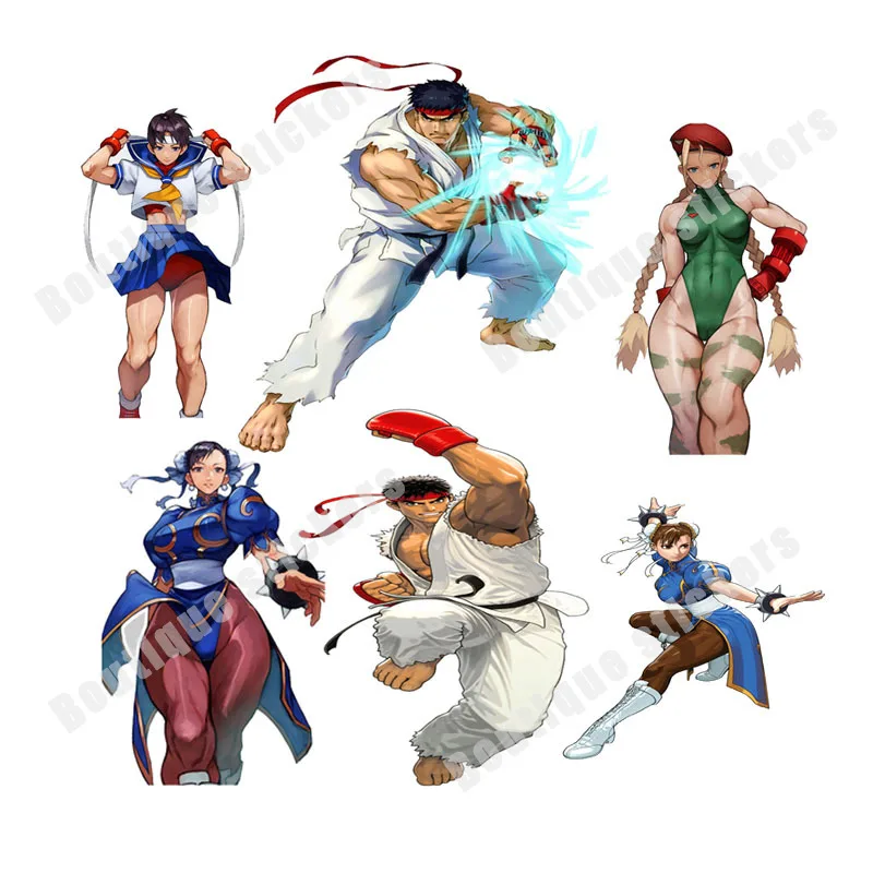 

KOF Girl Street Fighter Car Sticker Full Vehicle Off-Road Window Bumper Truck Motorcycle Helmet Trunk Bike Vinyl Decal