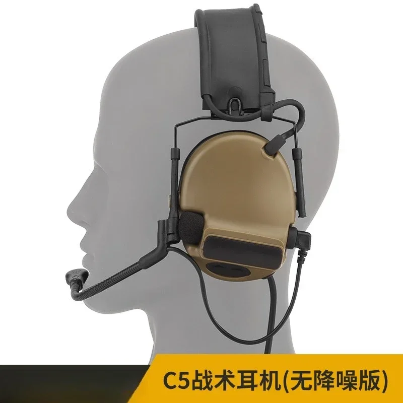 Headphones (no noise reduction version) Outdoor communication earphones, high elastic sponge earmuffs