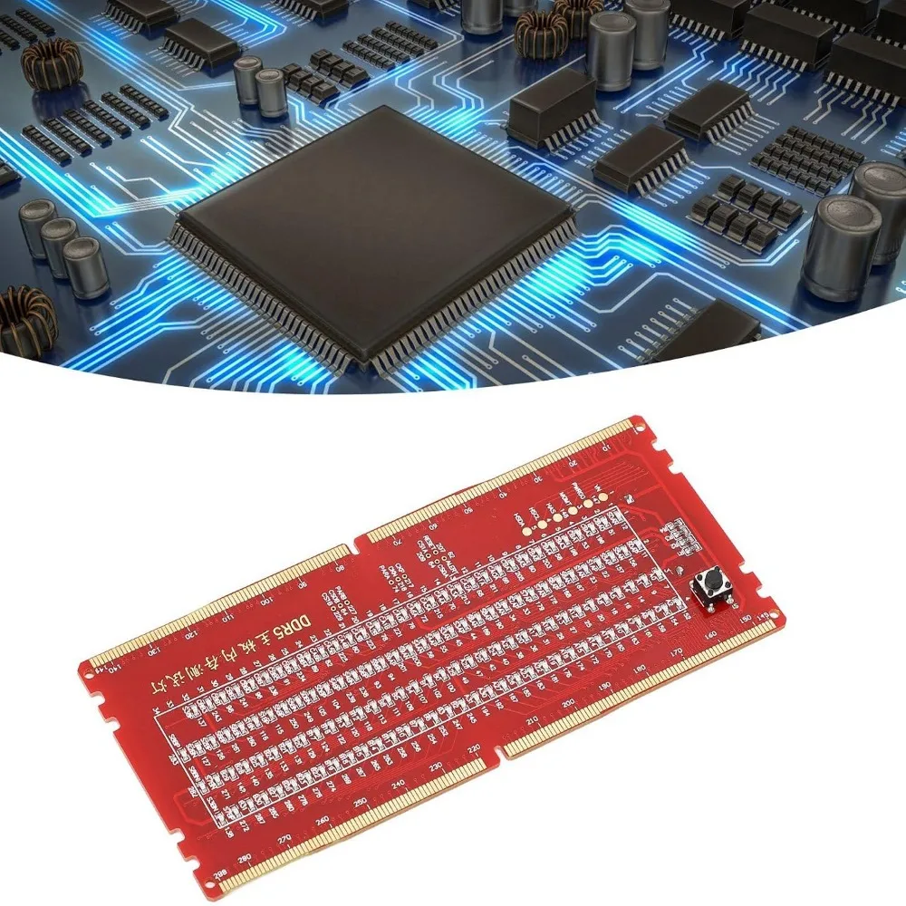 DDR5 Support DDR5 Mainboard Test Card Battery Powered LED Fault Indicator Memory Slot Tester Card Portable Design