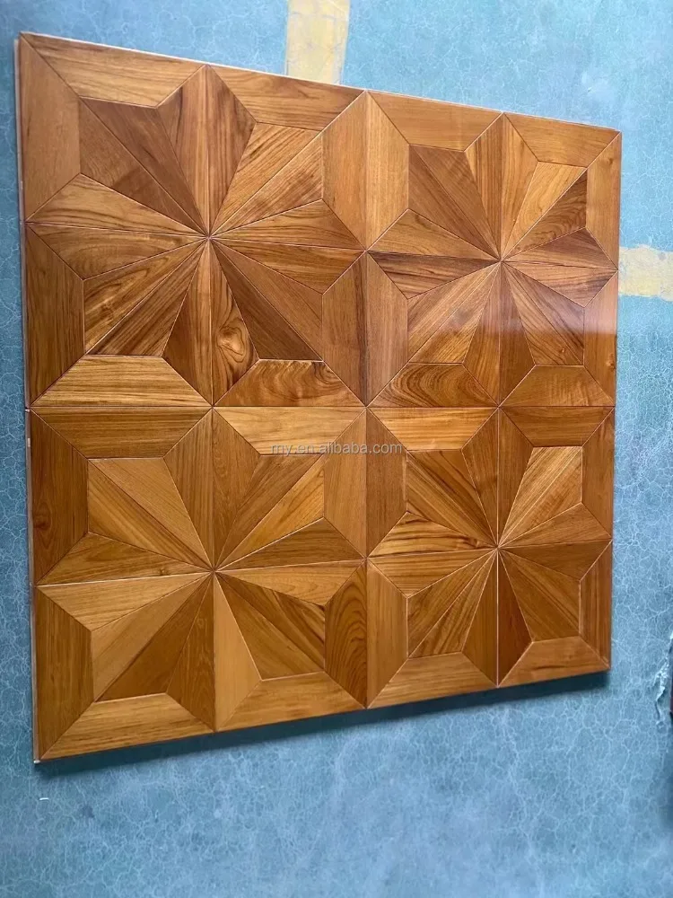 Customized version of teak brushed oak flooring, solid hardwood engineered flooring