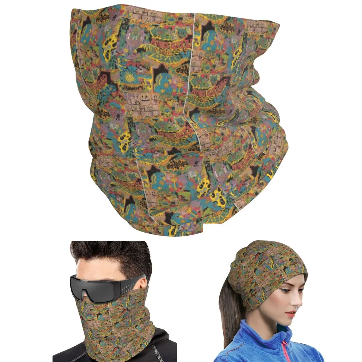 King Gizzard And The Lizard Wizard - Oddments Bandana Neck Cover Printed Wrap Scarf Running Face Mask Unisex Adult Winter