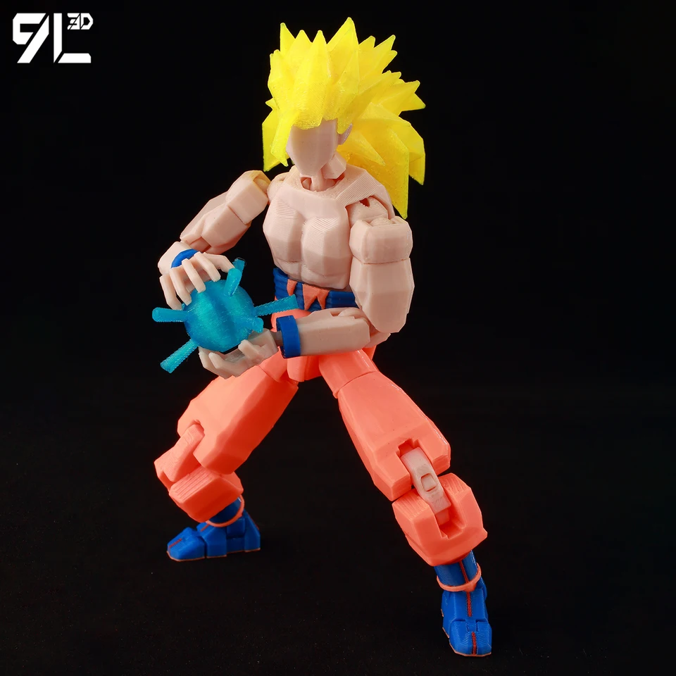 9L3D Titan13 Lucky13 フィギュア玩具 T13 ドラゴンボールロングヘア超