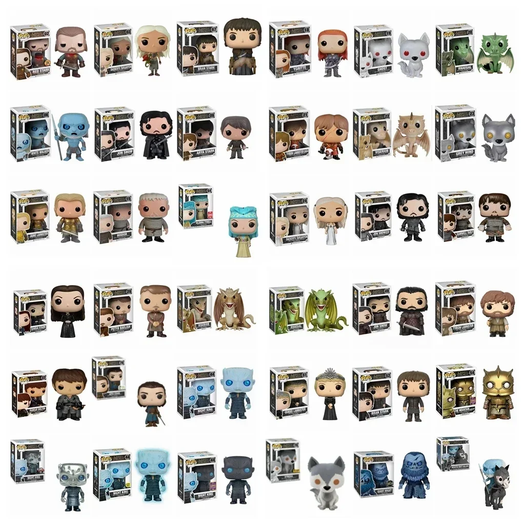 FUNKO POP Game of JON SNOW 49# the Mountain 54# DAENERYS Thrones 03# OLENINA 64# Tyrion Renly Lord Figure Collection Model Toys