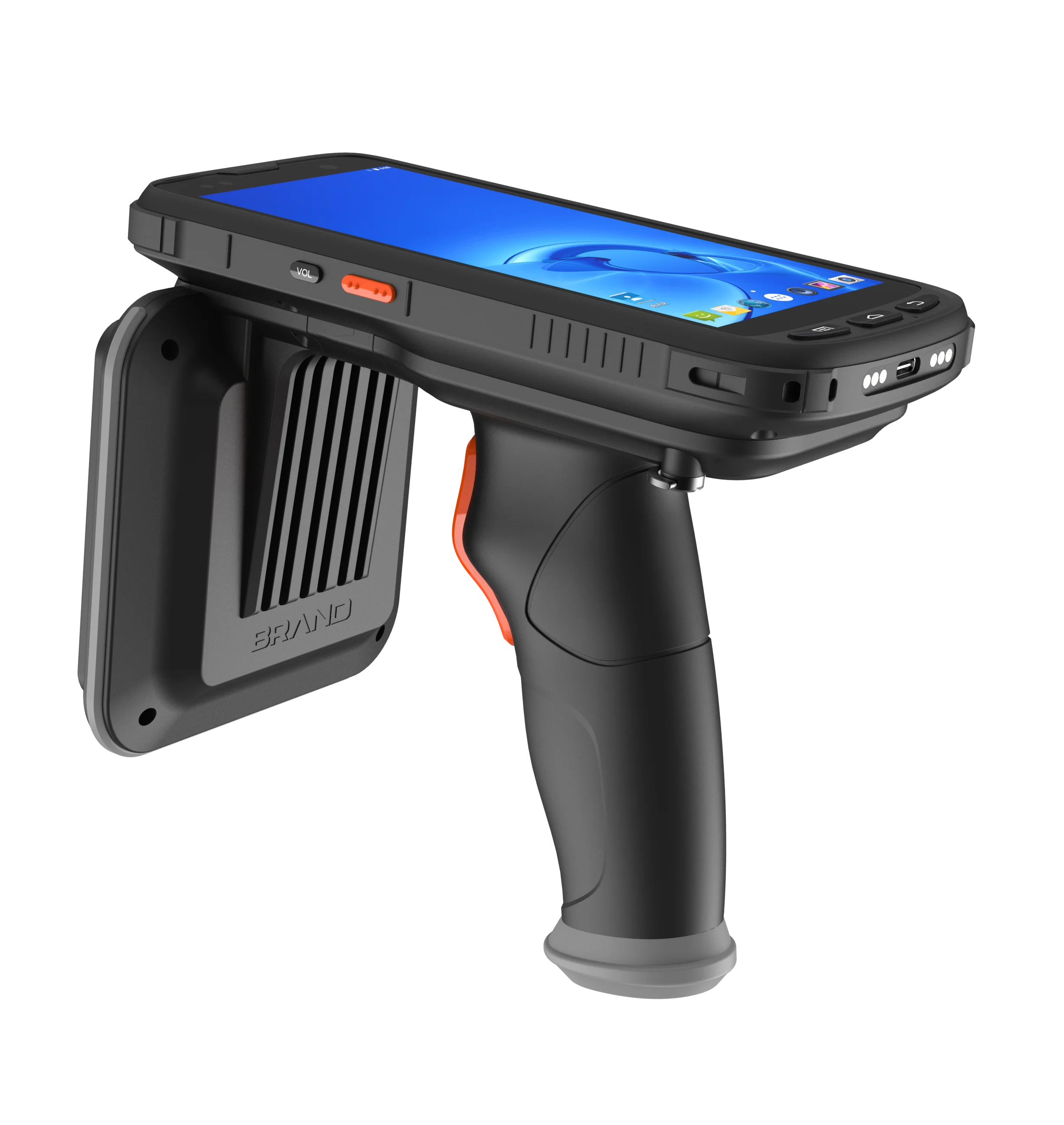 رائجة البيع طويلة المدى لقارئ علامات RFID السلبي اللاسلكي المحمول UHF قارئ بطاقات التحكم في الوصول المحمول #2