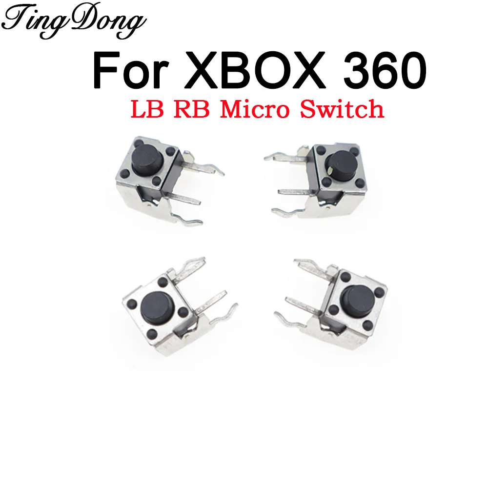 2-10pcs LB RB Bumper Button Tactile Micro Switch For XBOX 360 Xbox360 Controller Replacement Game Accessories