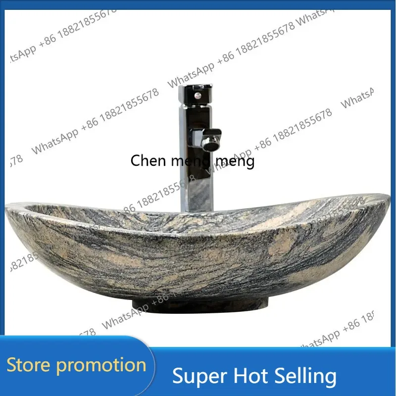 

A17 Nordic countertop basin art, garden modern marble washbasin balcony washbasin