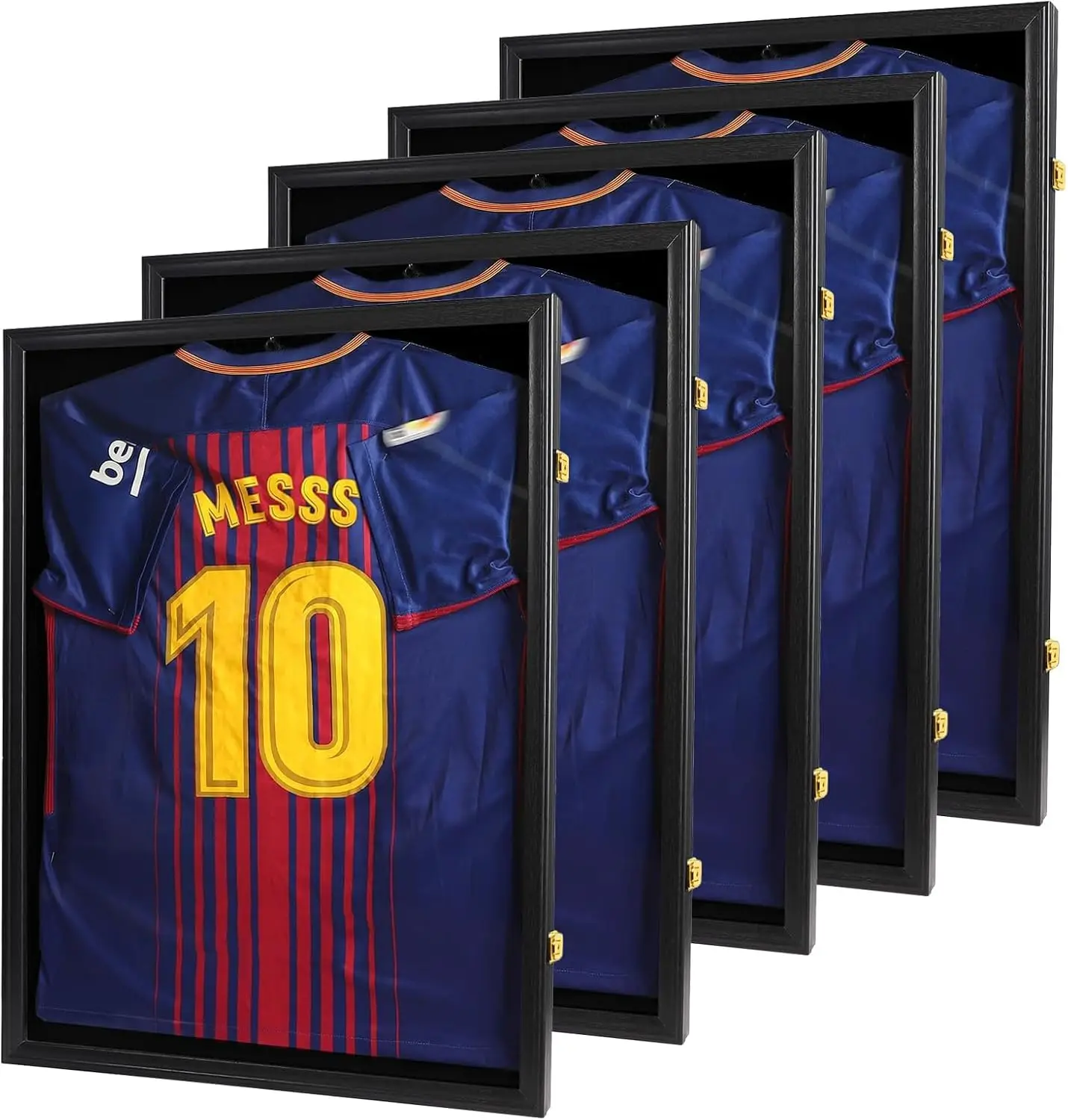 Lockable Football Jersey Frame Display Case with UV Protection | 24×32 soccer jersey shadow box frame,shirt frame display case w